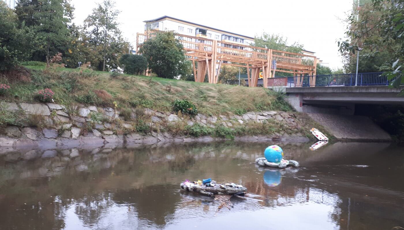 Kunst und Müll im Chemnitzer öffentlichen Raum