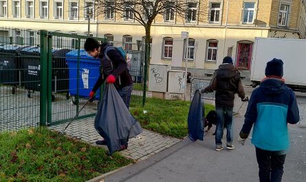 Plogging auf dem Subbotnik