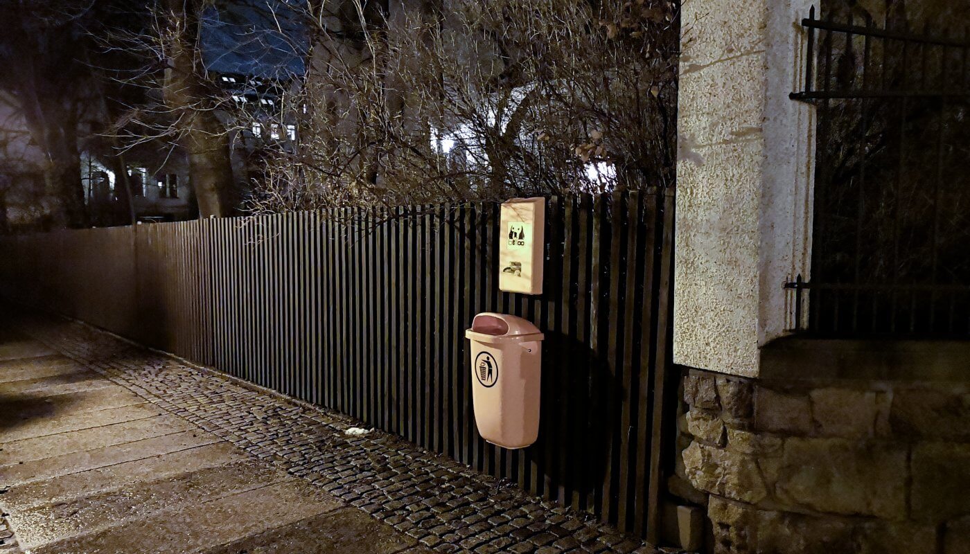 Neuer Mülleimer für Hundetüten